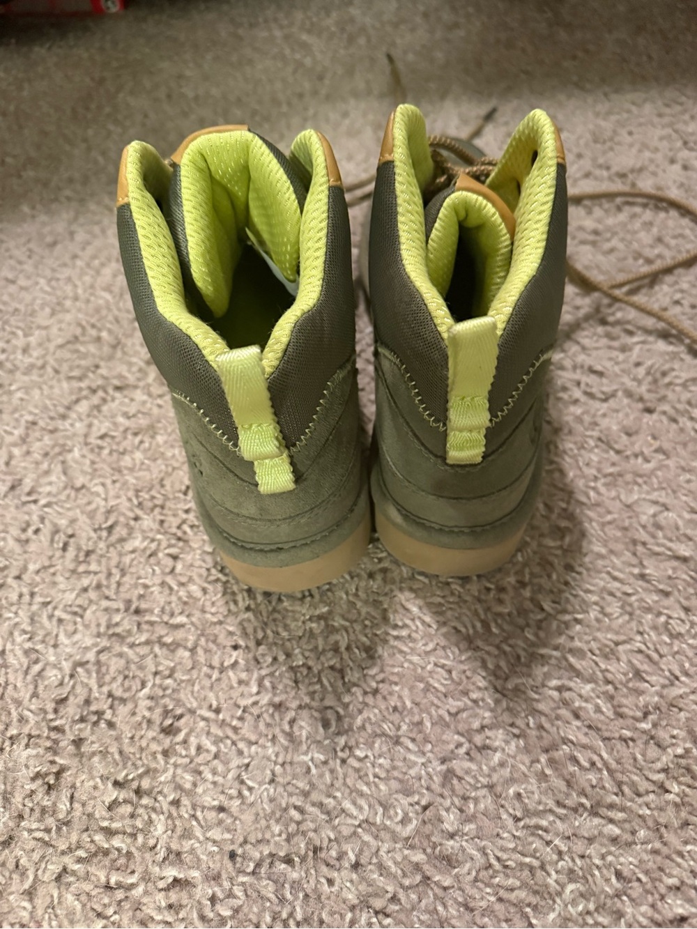 UGG Neon Yellow and Green Shoes - Picture 3 of 4